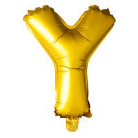 Folieballon  - Guld 40 cm. 1 stk. Y